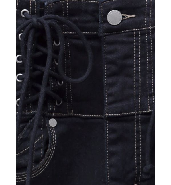 EMODA「レースハンドハイウエストパギンス」|デニム|