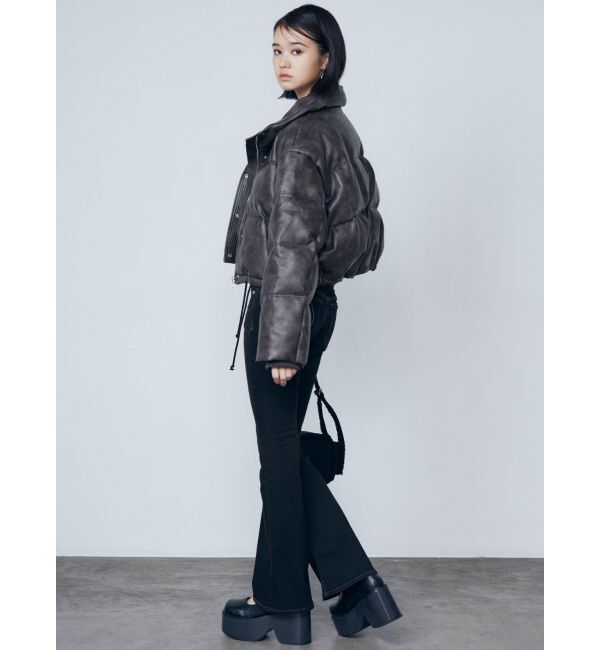 EMODA「レースハンドハイウエストパギンス」|デニム|