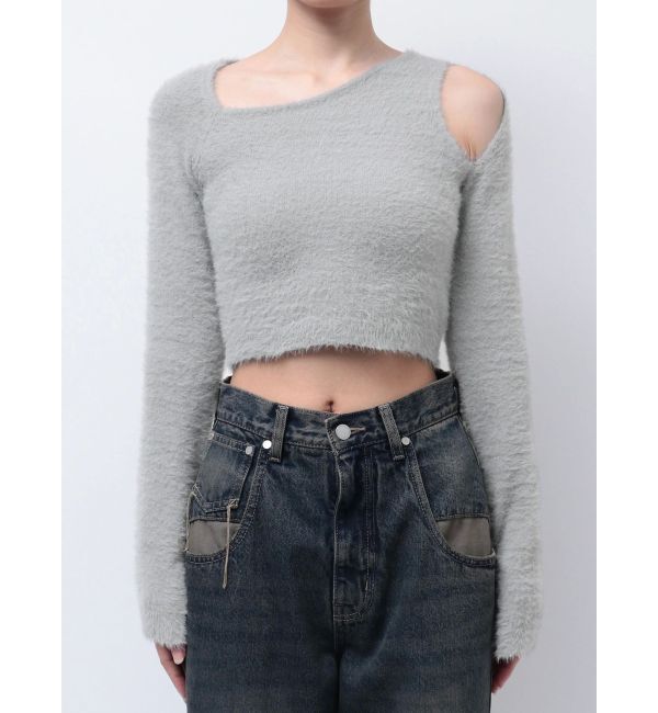 EMODA「スキンラインシャギーニット」|ニット・セーター|グレー