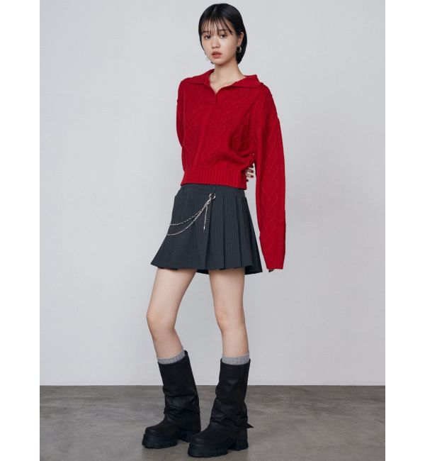 EMODA「レイヤーチェーンベルトスカート」|スカート|