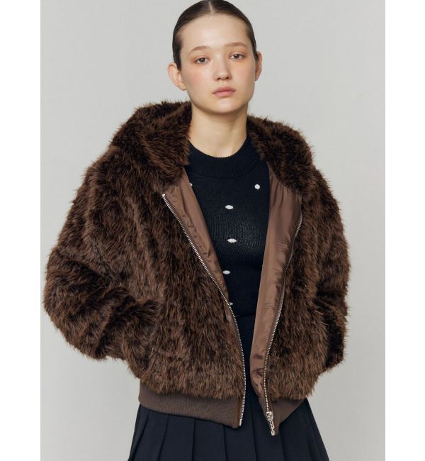 EMODA「フードフェイクファーブルゾン」|ブルゾン・スタジャン|