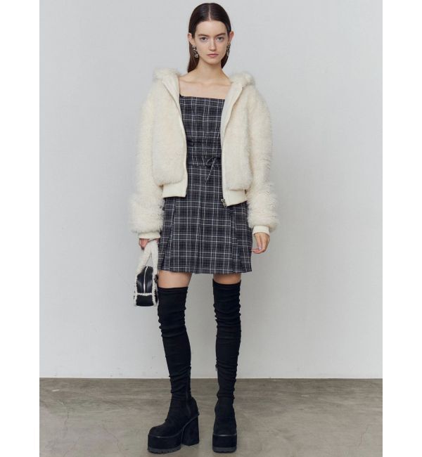 EMODA「フードフェイクファーブルゾン」|ブルゾン・スタジャン|