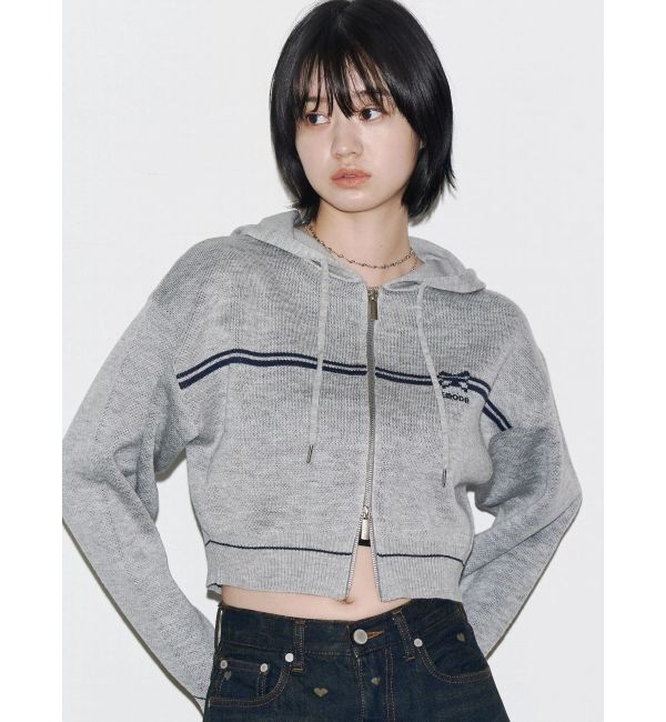 EMODA「ラインニットフーディー」|ニット・セーター|