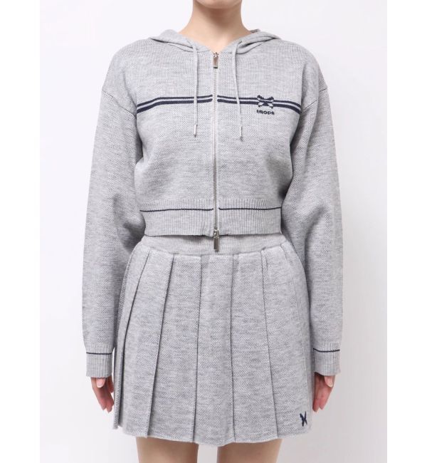 EMODA「ラインニットフーディー」|ニット・セーター|