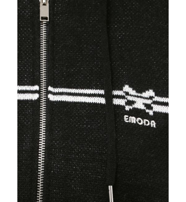 EMODA「ラインニットフーディー」|ニット・セーター|
