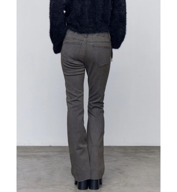 EMODA「リボンハイウエストフレアパギンス」|デニム|