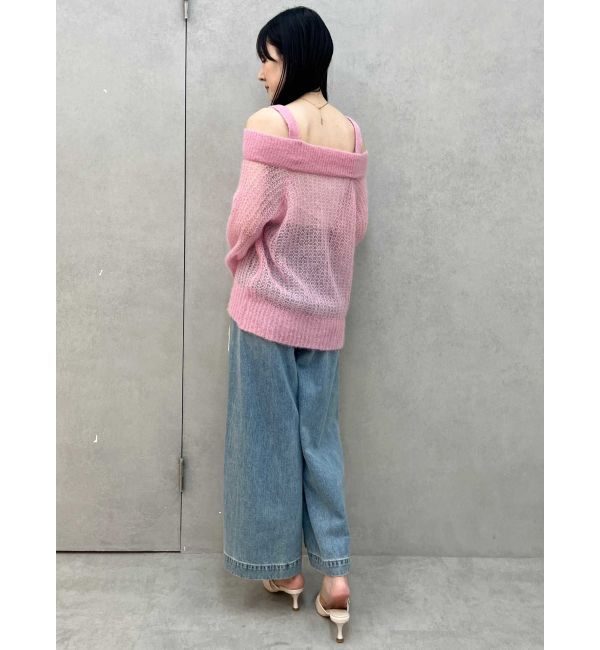 MERCURYDUO「ベビーアルパカオフショルニット」|ニット・セーター|