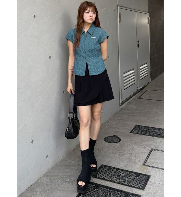 MURUA「カットオフアシメプリーツスカート」|スカート|