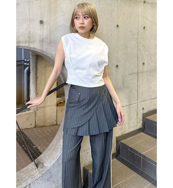 MURUA「カットオフアシメプリーツスカート」|スカート|