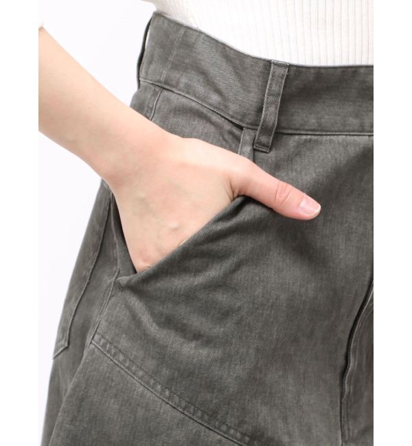 MURUA「ウォッシュアシメラッフルZIPスカート【セット販売対象】」|スカート|