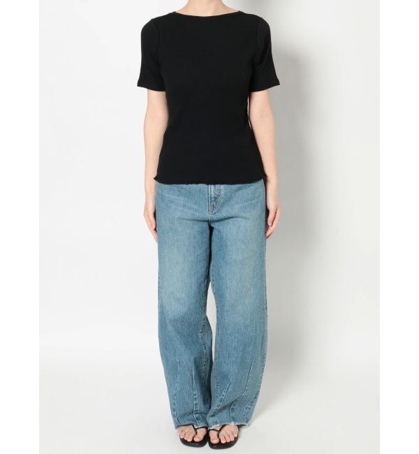 Ungrid「オーガニックコットンテレコハーフスリーブTee」|Tシャツ・カットソー|