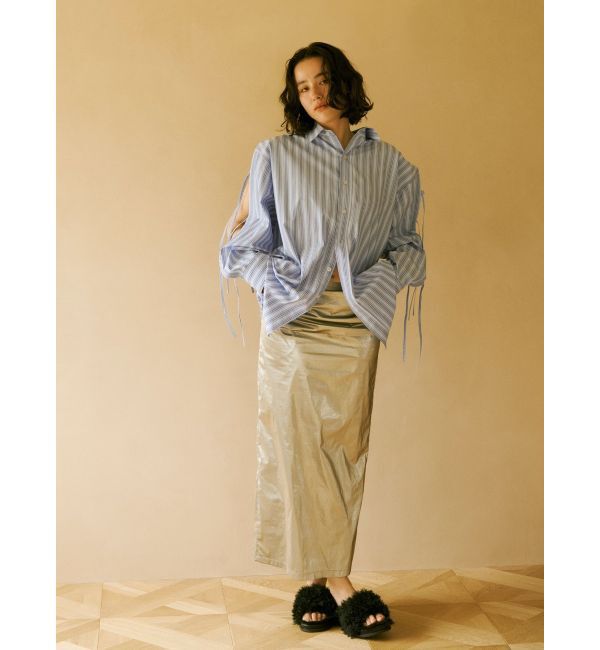 Ungrid「ショルダーデザインビッグシャツ」|シャツ・ブラウス|