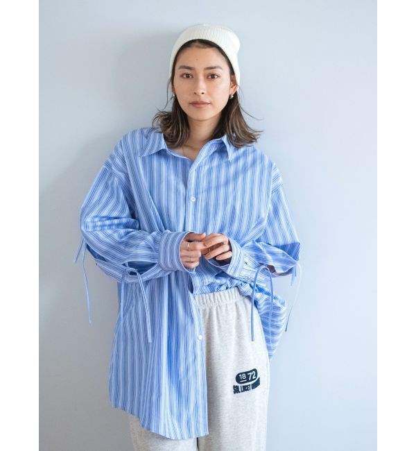 Ungrid「ショルダーデザインビッグシャツ」|シャツ・ブラウス|