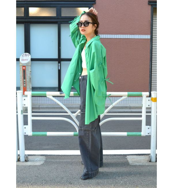 Ungrid「ショルダーデザインビッグシャツ」|シャツ・ブラウス|