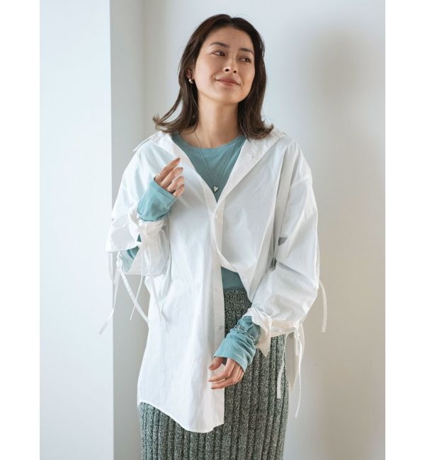 Ungrid「ショルダーデザインビッグシャツ」|シャツ・ブラウス|