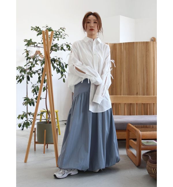 Ungrid「ショルダーデザインビッグシャツ」|シャツ・ブラウス|