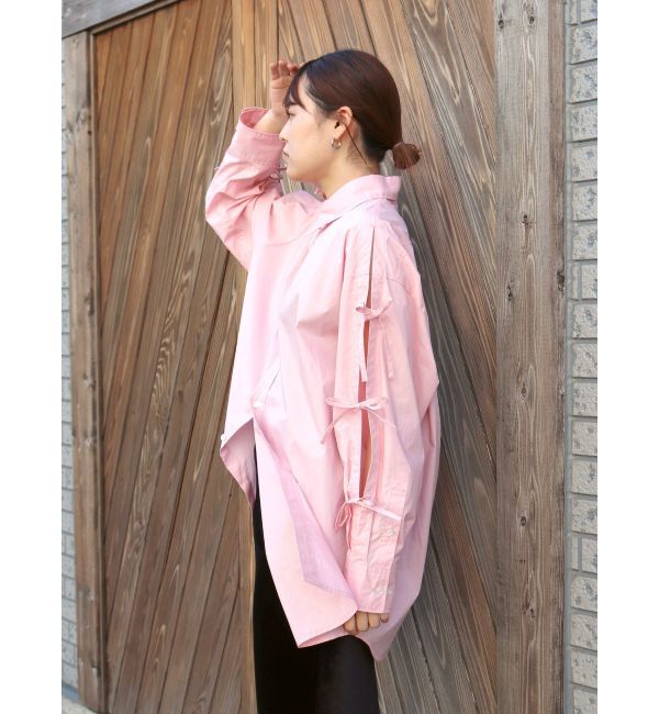 Ungrid「ショルダーデザインビッグシャツ」|シャツ・ブラウス|