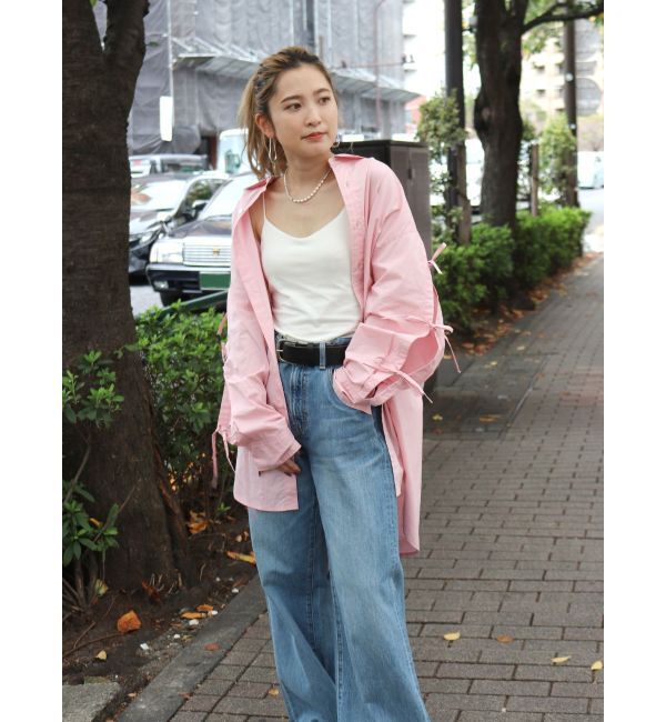 Ungrid「ショルダーデザインビッグシャツ」|シャツ・ブラウス|