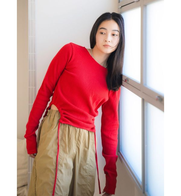 Ungrid「マルチウェイサイドオープンロングスリーブTee」|Tシャツ・カットソー|