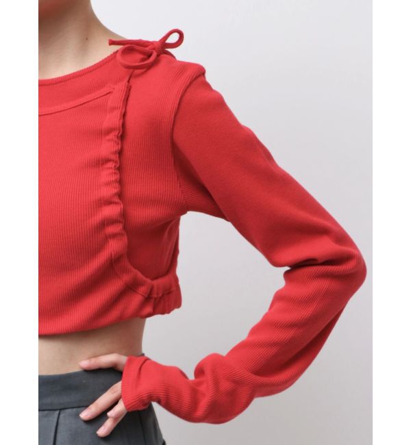 Ungrid「マルチウェイサイドオープンロングスリーブTee」|Tシャツ・カットソー|