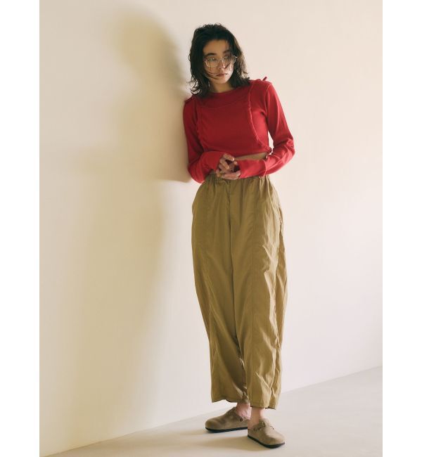 Ungrid「マルチウェイサイドオープンロングスリーブTee」|Tシャツ・カットソー|