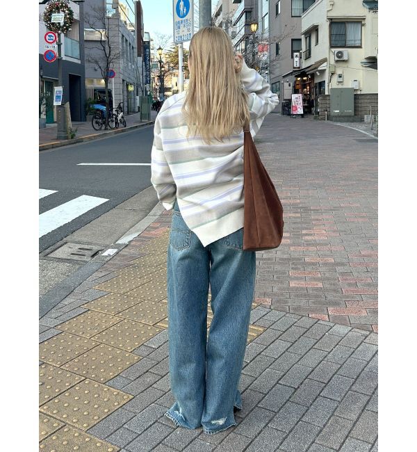 Ungrid「ボーダースリットニット」|ニット・セーター|