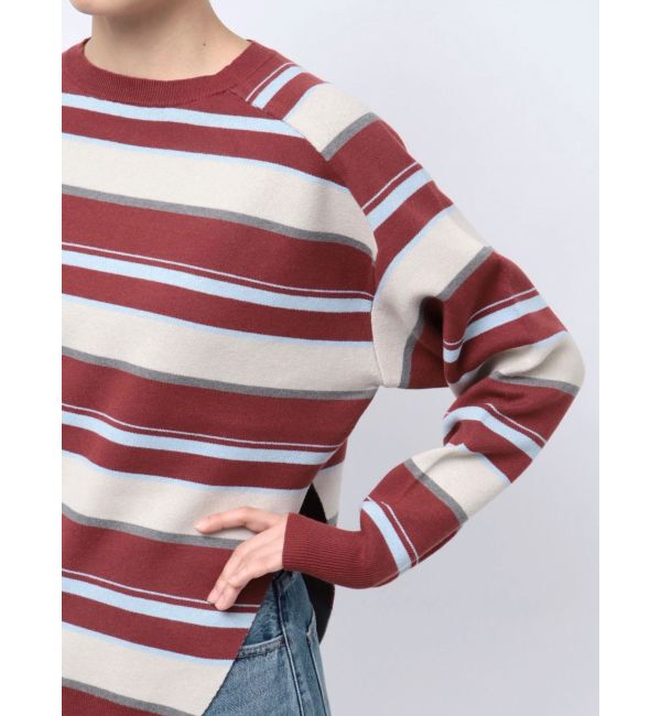 Ungrid「ボーダースリットニット」|ニット・セーター|