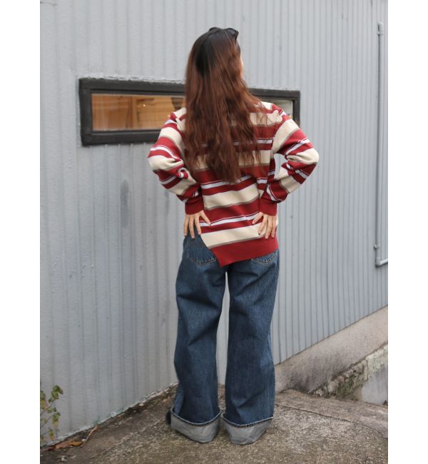 Ungrid「ボーダースリットニット」|ニット・セーター|