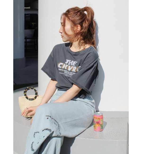 Ungrid「ツアーロゴルーズTee」|Tシャツ・カットソー|