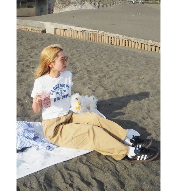 Ungrid「CLAREMOREコンパクトロゴTee」|Tシャツ・カットソー|