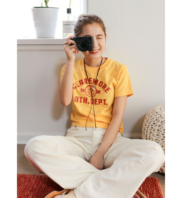 Ungrid「CLAREMOREコンパクトロゴTee」|Tシャツ・カットソー|