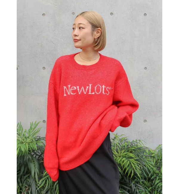 Ungrid「【WEB限定】ロゴルーズニット」|ニット・セーター|