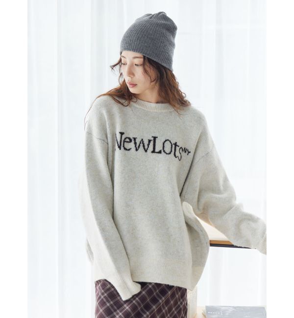 Ungrid「【WEB限定】ロゴルーズニット」|ニット・セーター|