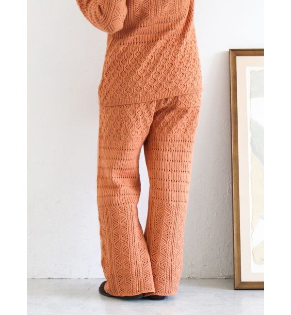 Ungrid「透かし編みニットパンツ」|その他|