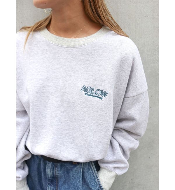 Ungrid「ロゴ刺繍ショートスウェット」|スウェット・ジャージ|