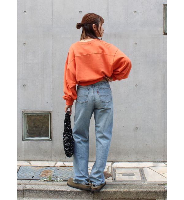 Ungrid「ロゴ刺繍ショートスウェット」|スウェット・ジャージ|