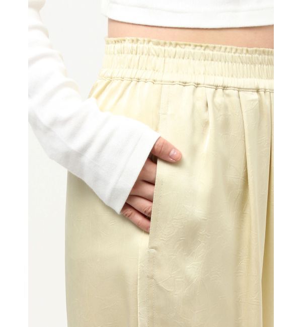 Ungrid「サテンタックワイドパンツ」|その他|