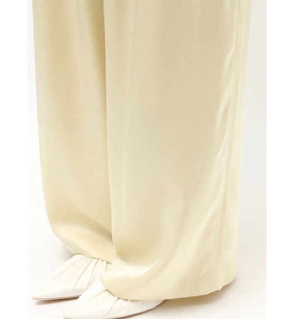 Ungrid「サテンタックワイドパンツ」|その他|