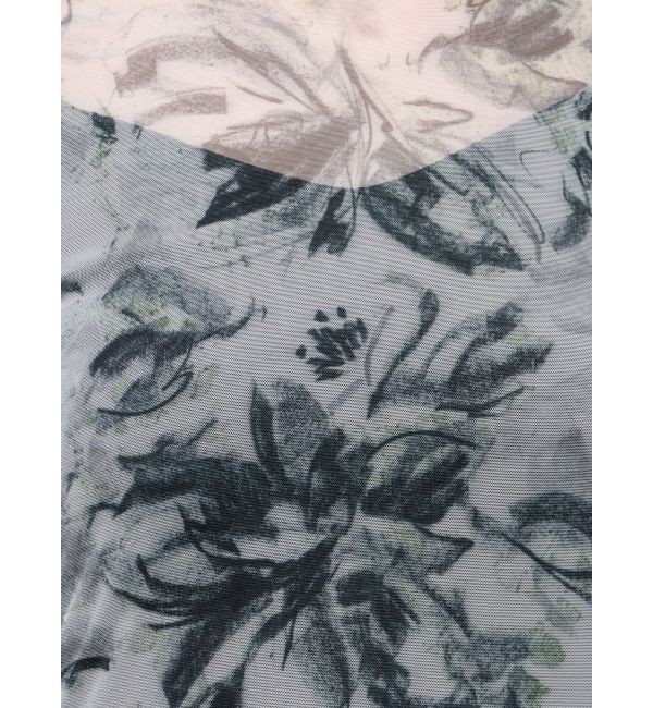 LAGUNAMOON「ペイントフラワーチュールトップス」|Tシャツ・カットソー|