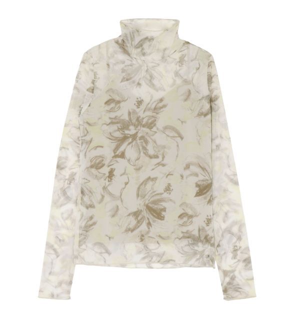 LAGUNAMOON「ペイントフラワーチュールトップス」|Tシャツ・カットソー|