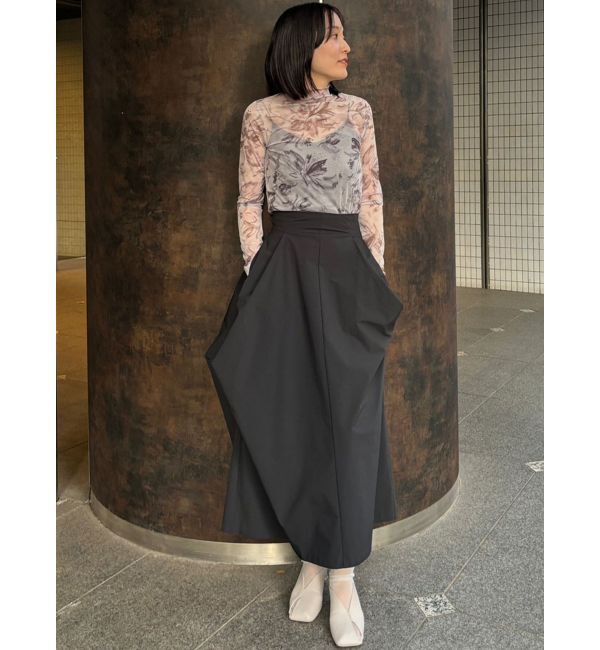 LAGUNAMOON「ペイントフラワーチュールトップス」|Tシャツ・カットソー|