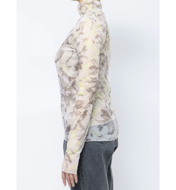 LAGUNAMOON「ペイントフラワーチュールトップス」|Tシャツ・カットソー|