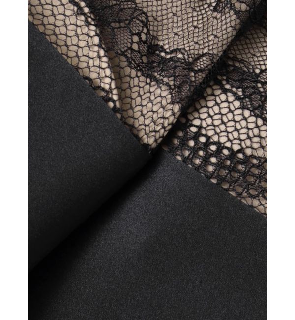 LAGUNAMOON「LADYVネックパネルレースワンピース」|ドレス|