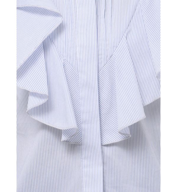 LAGUNAMOON「フリルピンタックノースリーブブラウス」|シャツ・ブラウス|