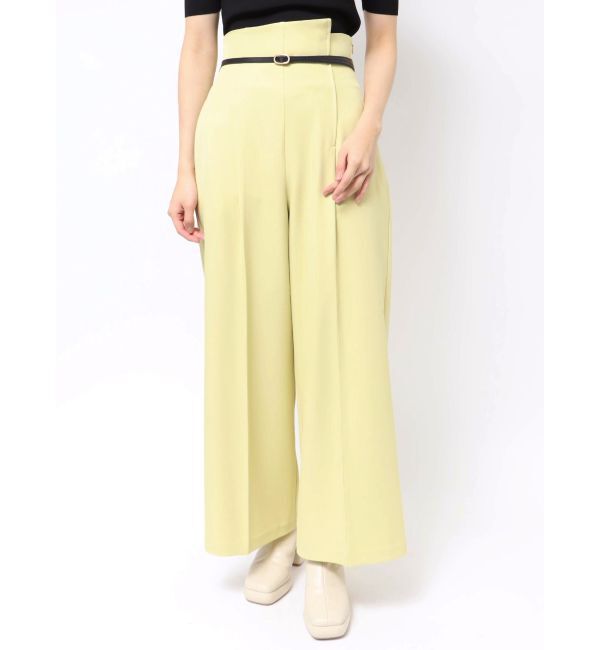 LAGUNAMOON「バイカラーベルトパンツ」|その他|