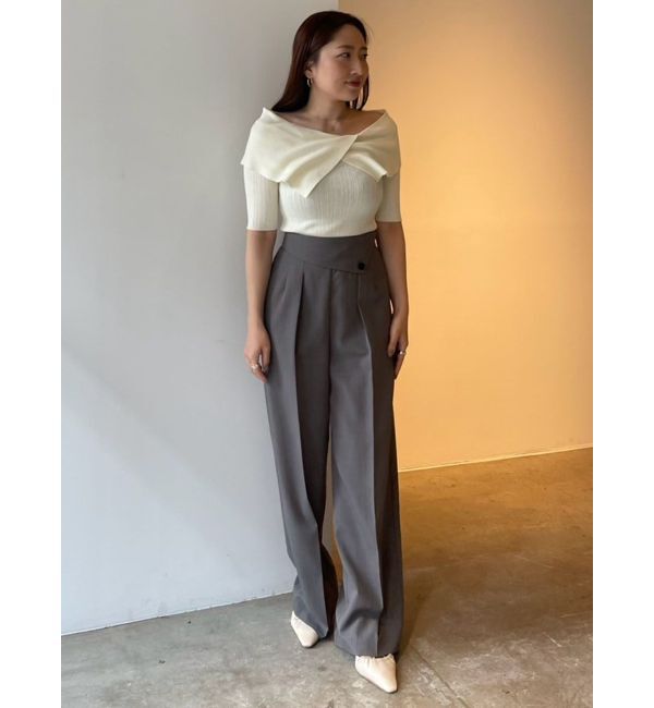 LAGUNAMOON「ラペルワイドパンツ」|その他|