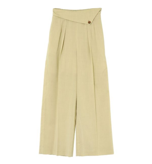 LAGUNAMOON「ラペルワイドパンツ」|その他|ライトグリーン