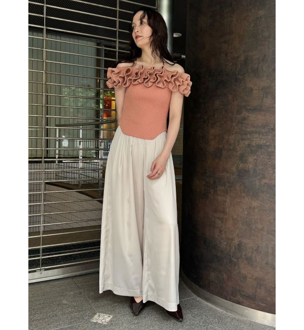 LAGUNAMOON「シルエットタックワイドパンツ」|その他|