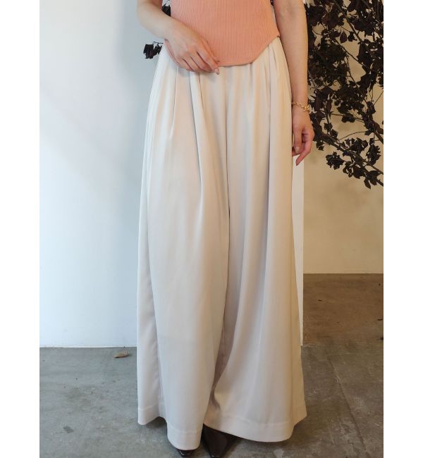 LAGUNAMOON「シルエットタックワイドパンツ」|その他|