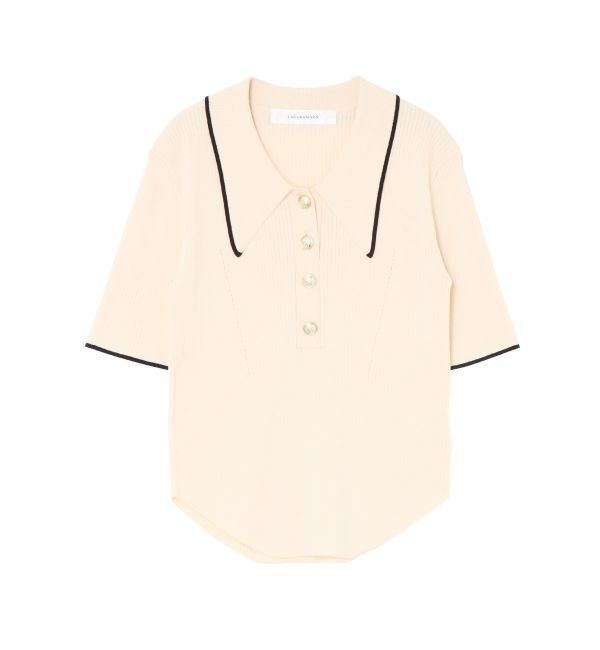 LAGUNAMOON「【WEB限】カラーネックラインニットプルオーバー」|ニット・セーター|